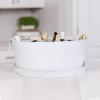imageBREKX Aspen Stainless Steel Silver Beverage Tub with Stainless Steel Serving Tray  HeavyDuty Metal Ice and Drink Bucket for Parties Large Champagne Bucket with Tray for Mimosa Bar SuppliesWhite W Tray