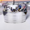 imageBREKX Aspen Stainless Steel Silver Beverage Tub with Stainless Steel Serving Tray  HeavyDuty Metal Ice and Drink Bucket for Parties Large Champagne Bucket with Tray for Mimosa Bar SuppliesStainless Steel