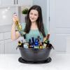 imageBREKX Galvanized Drinks Tubs with Insulated Bar Mats Set of 2 tubs  2 Bar Mats  Wine and Beer DripProof Party TubsBlack Party Set