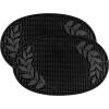 imageBREKX Galvanized Drinks Tubs with Insulated Bar Mats Set of 2 tubs  2 Bar Mats  Wine and Beer DripProof Party TubsWhite Party Set