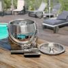 imageBREKX Iceberg Ice Bucket Brushed SilverBrushed Silver