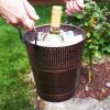 imageBREKX Berkshire Copper Finish Galvanized Wine Bucket Leak amp Rust Resistant Sealed Ice and Drink Holder with Handles 5 QuartsCopper