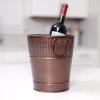 imageBREKX Berkshire Copper Finish Galvanized Wine Bucket Leak amp Rust Resistant Sealed Ice and Drink Holder with Handles 5 QuartsCopper