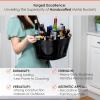imageBREKX Black Beverage Tubs for Parties Oval 16Bottle Drink Bucket Coolers 15 Quarts 4 Gallon Metal Buckets for Party  Black Set of 2Black