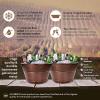 imageBREKX Old Tavern CopperFinish Beverage Bucket Wine Drink Buckets for Parties 15 Quarts Metal Bucket Ice Buckets for Bar Leak Resistant Galvanized Bucket or Storage Baskets Set of 3Copper Set of 3 15 Quart