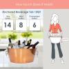 imageBREKX Rose Copper Ice Bucket with Lid for Parties  15QT Stainless Steel Anchored DoubleWalled SweatFree Beverage Tubs for Parties  3 Gallon