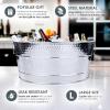 imageBREKX Stainless Steel Beverage Tub  Insulated MultiFunctional Bar Mat for Parties amp Events 6Gallon Large Ice Bin for Drinks with Rubber Drying Mat Set