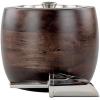 imageIceberg 23 Quart Ice Bucket with Lid amp Scoop  Mango Wood Ice Bucket with Stainless Steel Liner Airtight Sealed Lid Premium Barware for Cocktails amp Entertaining