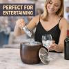 imageIceberg 23 Quart Ice Bucket with Lid amp Scoop  Mango Wood Ice Bucket with Stainless Steel Liner Airtight Sealed Lid Premium Barware for Cocktails amp Entertaining