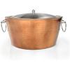 imageBREKX Rose Copper Ice Bucket with Lid for Parties  15QT Stainless Steel Anchored DoubleWalled SweatFree Beverage Tubs for Parties  3 Gallon