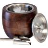 imageIceberg 23 Quart Ice Bucket with Lid amp Scoop  Mango Wood Ice Bucket with Stainless Steel Liner Airtight Sealed Lid Premium Barware for Cocktails amp Entertaining