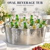 image:imageBREKX Armored XL Insulated Beverage Tub for Parties  Stainless Steel Ice Bucket Large 625 Gallon Drink Cooler Holds 2430 Bottles Beer Wine amp ChampagneTub