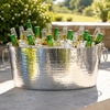 image:imageBREKX Armored XL Insulated Beverage Tub for Parties  Stainless Steel Ice Bucket Large 625 Gallon Drink Cooler Holds 2430 Bottles Beer Wine amp ChampagneTub